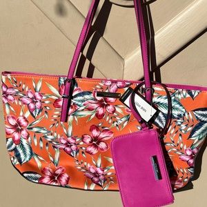 Nine West Cruise It Girl Floral Tote & Wallet